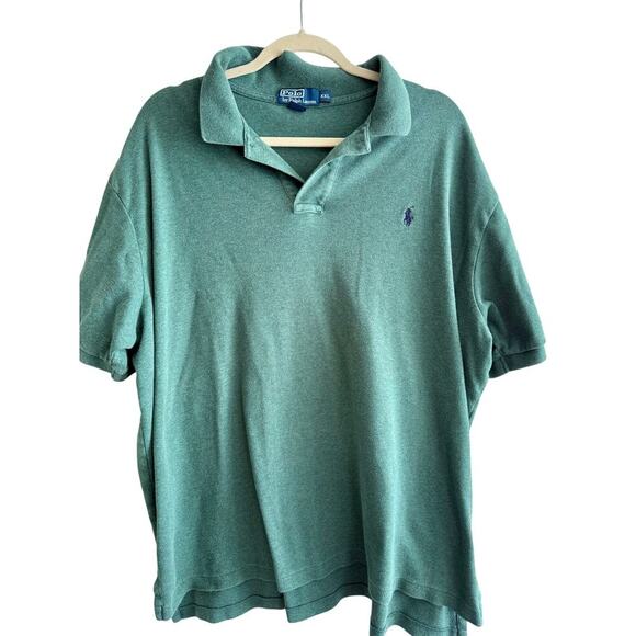 Men’s Polo by Ralph Lauren Cotton Green Polo XXL - Picture 2 of 5